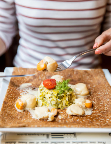 Manger une galette de qualité